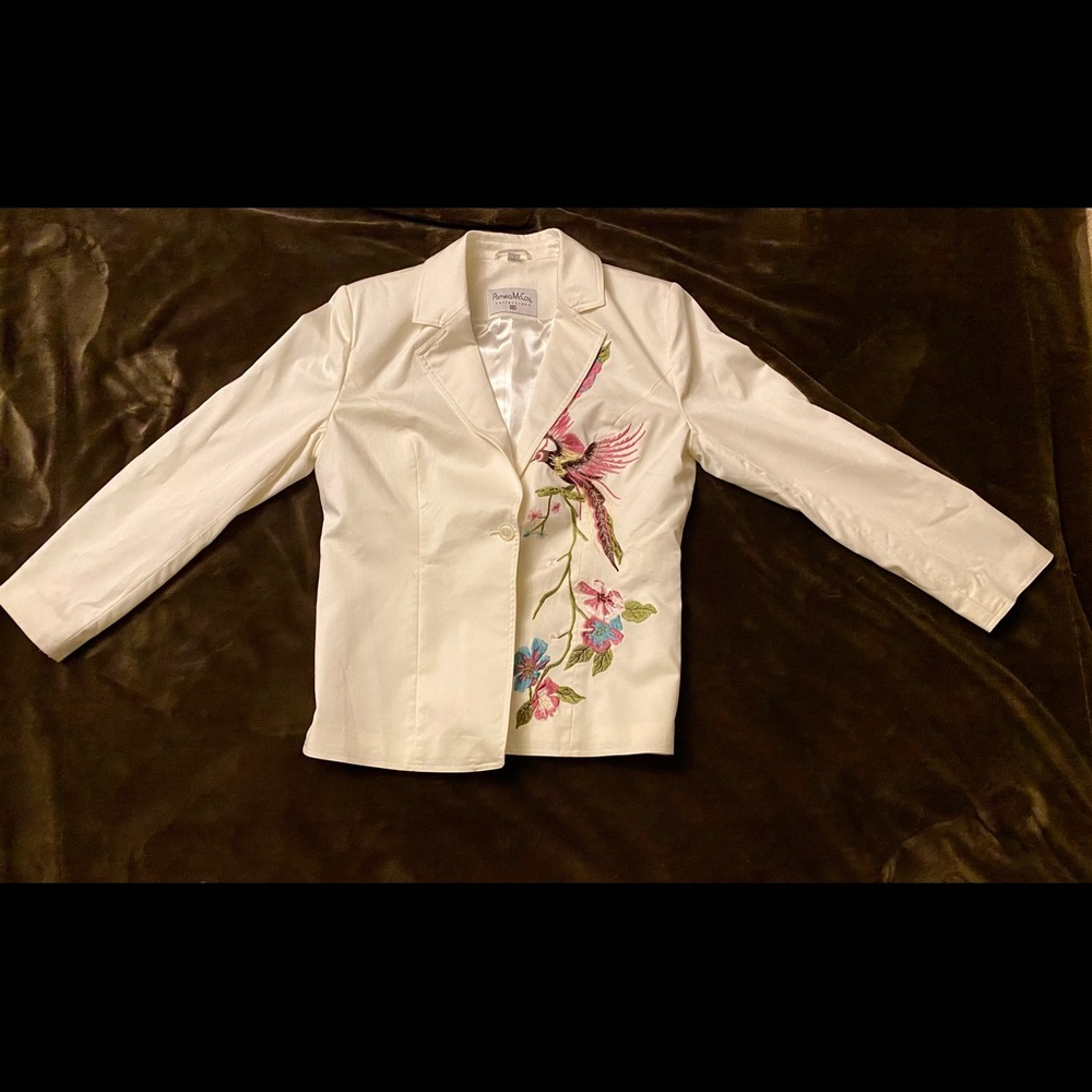 Pamela MocCoy Bird of paradise top, jacket